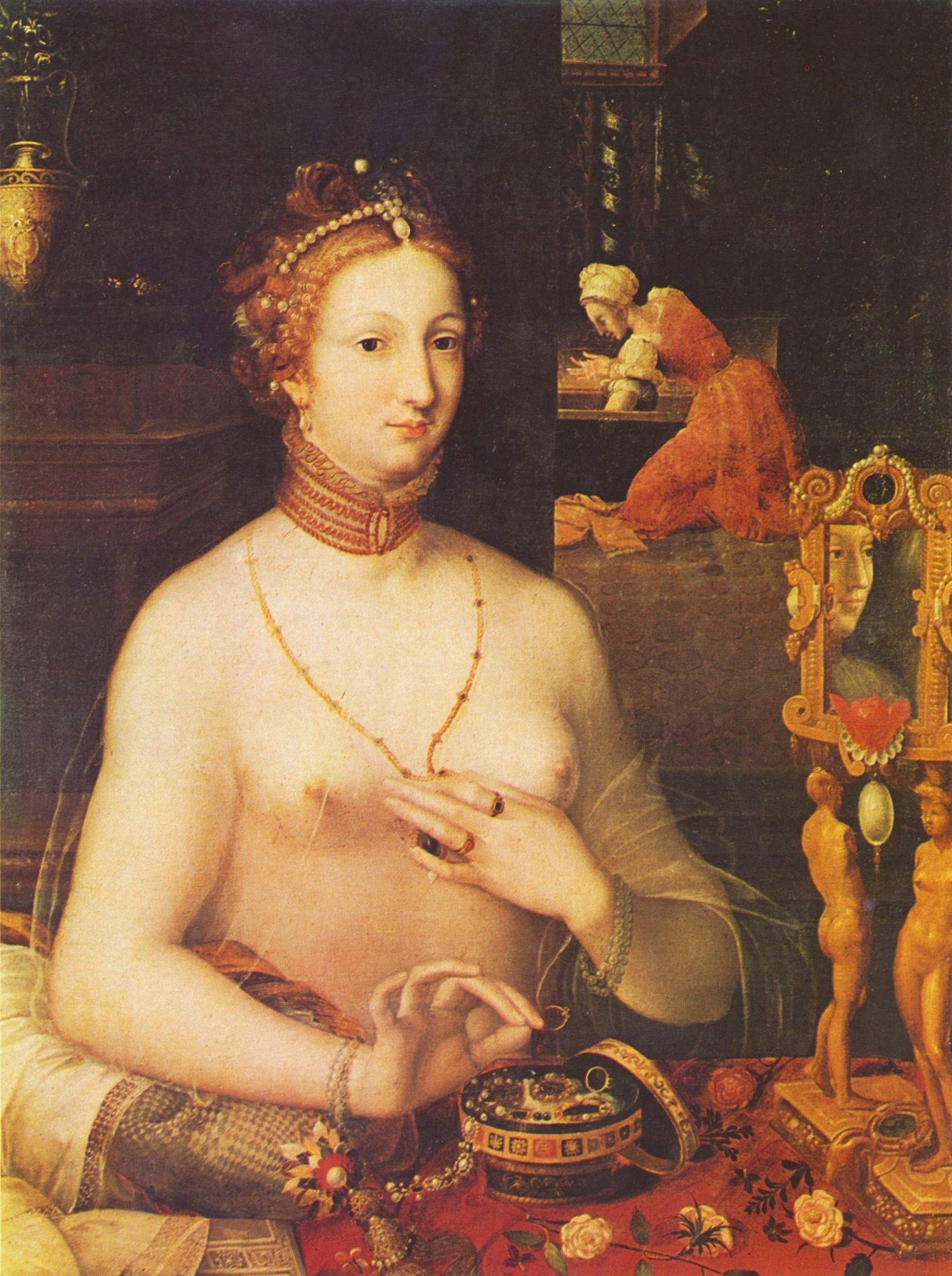 Portrait of a lady at her toilet
